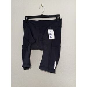Cycling TIEM Aero Padded Bike Short Shorts - Black - Medium New NWT